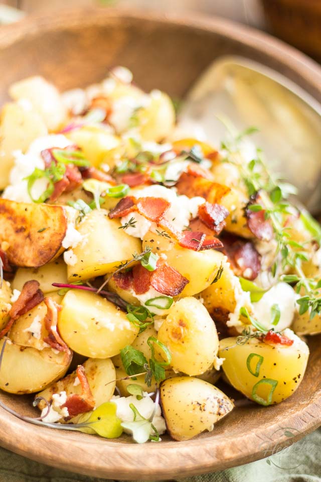 Warm Bacon and Potato Salad with Donegal Rapeseed Honey & Mustard Dressing - Donegal Rapeseed ...