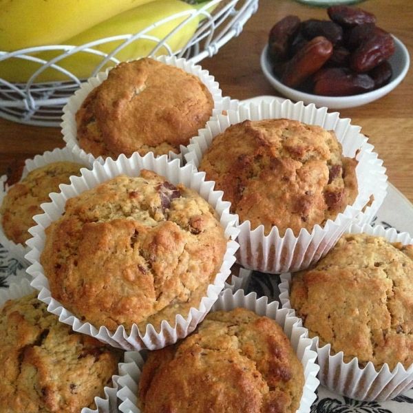 Sugar and Wheat Free Banana and Date Muffins - Donegal Rapeseed Oil